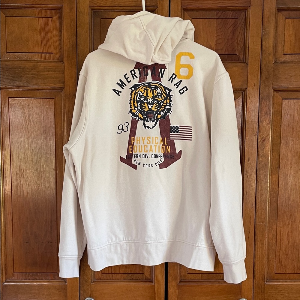 American Rag White Hoodie with Logo